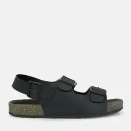 Men Buckle Fastening Slip-On Sandals with Flat Heels-image-18