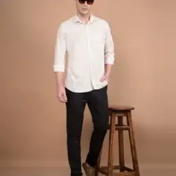 Men Slim Fit Chinos with Slip Pockets-picture-53