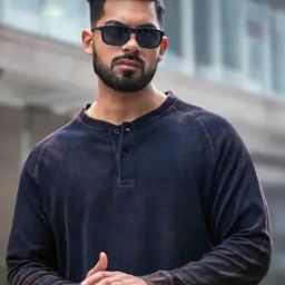 Men Oversized Henley T-Shirt-image-30