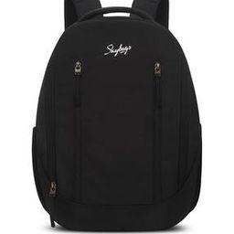 Men Typographic Print Laptop Backpack with Zip Closure-4