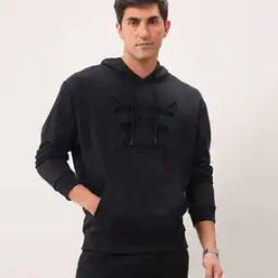 Men Logo Print Oversized Fit Hoodie-image-96