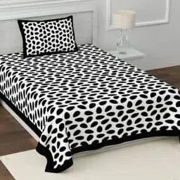 120 Tc Polka-Dot Print Single Bedsheet with 1 Pillow Cover-73