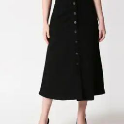 Women A-line Skirt with Button Accent-picture-6