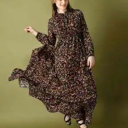 Women Camouflage Print Tiered Dress-image-63