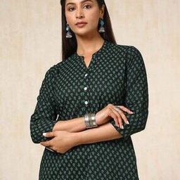 Women Floral Print Tunic with Full Sleeves-image-37