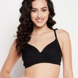 Women Solid Padded Demi Cup Wirefree T-shirt Bra-image-81