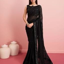 Women Embellished Saree with Sequin Accent-image-65