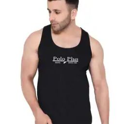 Typographic Print Sleeveless Vest-image-99