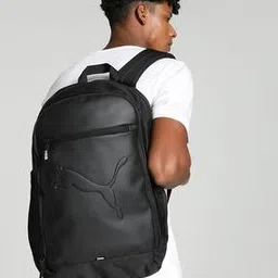 puma Logo Embossed Laptop Backpack with Adjustable Strap-picture-10