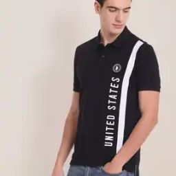 Slim Fit Printed Polo T-Shirt-image-47