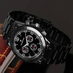 Men Stainless Steel Analogue Watch-FT-0036 BLK-48