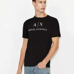 Slim Fit Crew-Neck T-shirt with Logo Print-image-71