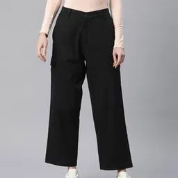 popnetic Women Relaxed Fit Cotton Cargo Pants-picture-16
