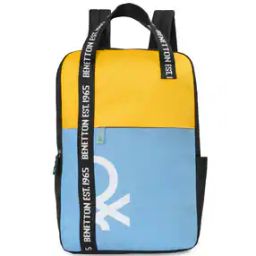 Men Typographic Print Laptop Backpack with Adjustable Straps-6