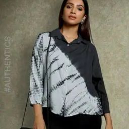 Hand Tie & Dye Loose Fit Shirt-image-66
