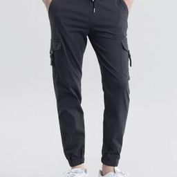 Mid-Rise Joggers with Drawstring Waist-image-11