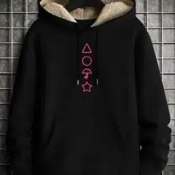 Men Regular Fit Typographic Print Hoodie-image-21