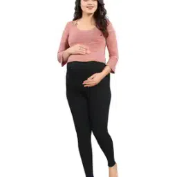 Women Full Length Leggings with Elasticated Waist-image-46