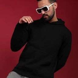 Men Regular Fit Hoodie with Kangaroo Pocket-image-53