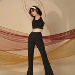 High Waist Ultimate Flare Pants Lite with 2 Side Pockets-image-72