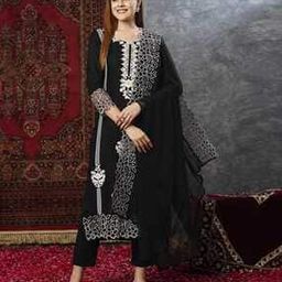 Women Embroidery Straight Kurta Set-image-73