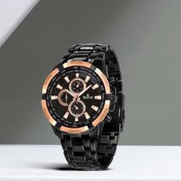 Men Water-Resistant Analogue Watch-SS-GR6612-BLK-CH-image-93