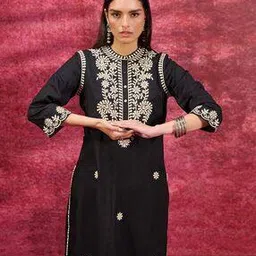 lakshita Women Embroidered Straight Tunic-picture-29
