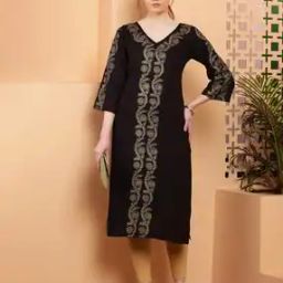 Women Floral Print Straight Kurta-35