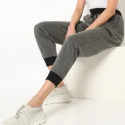 Heathered Joggers with Insert Pockets-image-4