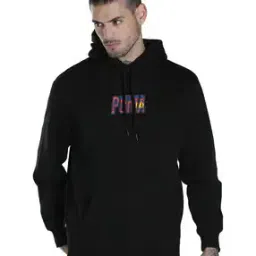 Brand Print Hoodie with Kangaroo Pocket-image-33