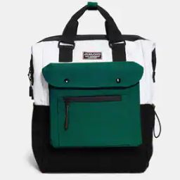 Men Colourblock Back Pack with Adjustable Strap-9