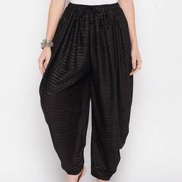 Striped Dhoti Salwar with Elasticated Waist-picture-48