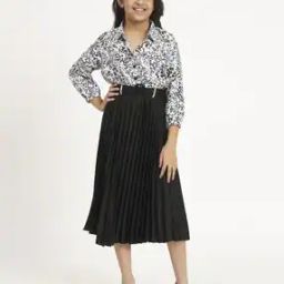 Women Printed A-Line Dress-image-76