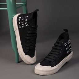 Men Printed Round-Toe Lace-Up Sneakers-image-4