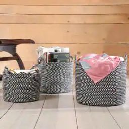 Set of 3 Multipurpose Baskets with Handles-14
