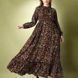 Women Floral Print Tiered Dress-image-17