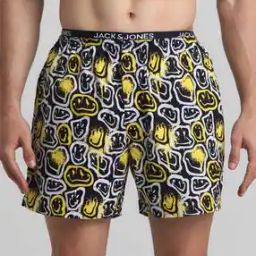 Graphic Print Regular Fit Boxers with Elastic Waist-8
