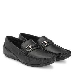 Textured Loafers with Metal Accent-image-80