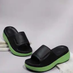 Women Colourblock Slip-On Flat Sandals-image-7
