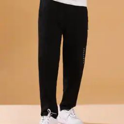 Boys Straight Fit Track Pants with Drawstring Waist-image-62