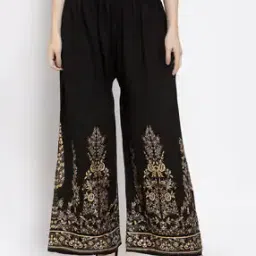 Floral Print Palazzos with Drawstring-picture-15