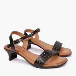 Strappy Kitten Heels with Buckle Closure-image-30