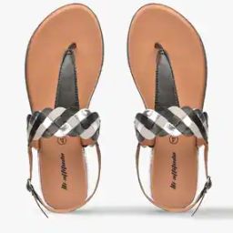 T-strap Flat Sandals with Braided Strap-picture-21