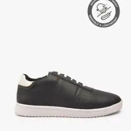 Lace-Up Sports Shoes with Perforated Panels-image-59