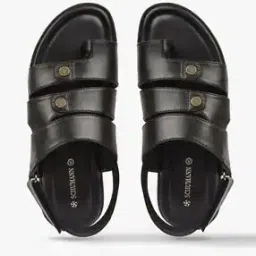 Strappy Sandals with Velcro Fastening-image-75