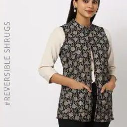 Floral Print Reversible WinterShrug-16