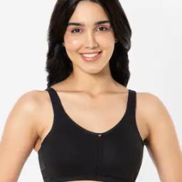 Non-Padded Non-Wired Full Coverage Cotton Daily Support Bra  - BRA93201-picture-32