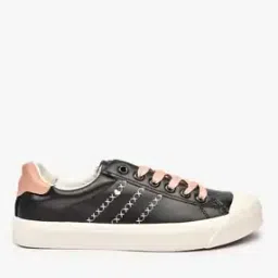 Lace-Up Casual Shoes with Embroidery-image-66
