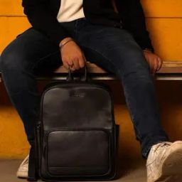 Men Backpack with Adjustable Strap & Zip Closure-4