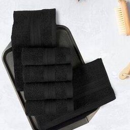 Set of 6 Cotton Face Towels 12" x 12"-image-95
